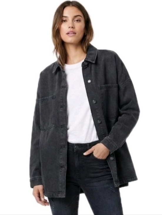 Hudson Jeans Jackets & Blazers - NWT Hudson Jeans Denim Jacket (Shacket)‎ Black Oversized XL